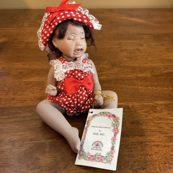 Kais Porcelain Doll  “Mimi’s Tantrum” Baby Girl Created By Melissa McCrory - Picture 2 of 8